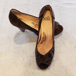 🛑STORE CLOSING🛑 Sofft Mansi Heels Brown Suede